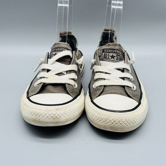 Converse Chuck Taylor All Star Shoreline Shoes Womens 5 Gray Low Slip On Canvas - Picture 3 of 12